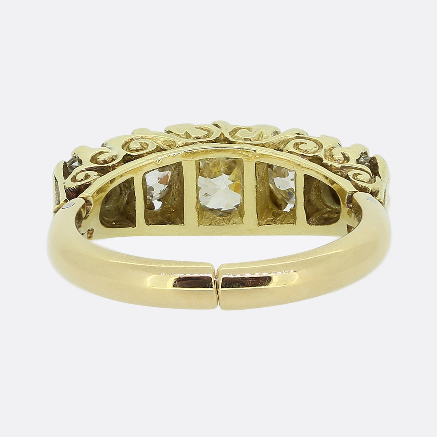 Victorian Five-Stone Diamond Adjustable Ring