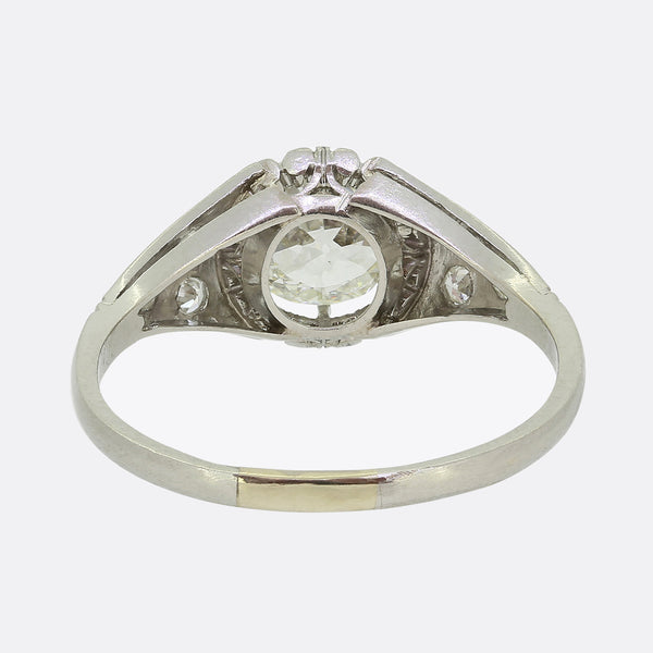 Art Deco 1.00 Carat Diamond Ring