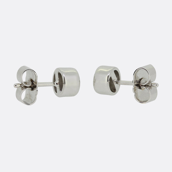 1.00 Carat Brilliant Cut Diamond Stud Earrings