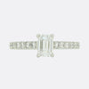 0.80 Carat Emerald Cut Diamond Solitaire Engagement Ring