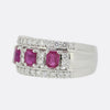 Three Stone Ruby and Diamond Ring