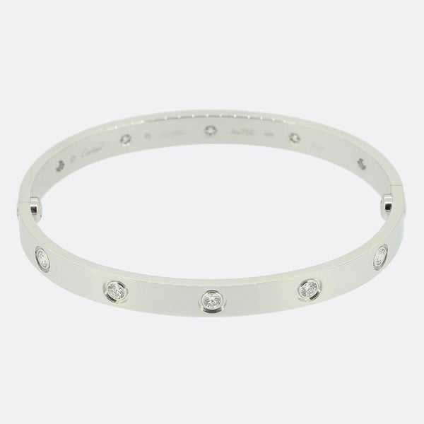 Cartier Ten Diamond LOVE Bangle Size 18