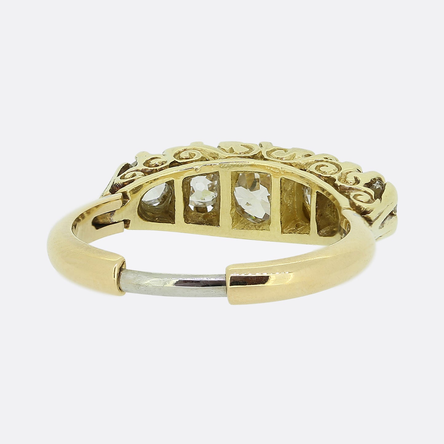 Victorian Five-Stone Diamond Adjustable Ring