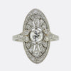 Art Deco Diamond Tablet Ring