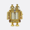 Vintage Gem Set and Enamelled Torah Scroll Pendant