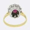 Vintage Ruby and Diamond Cluster Ring