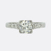 Art Deco Style 0.80 Carat Diamond Ring