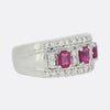 Three Stone Ruby and Diamond Ring