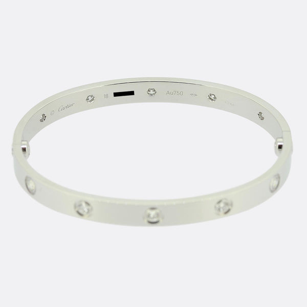 Cartier Ten Diamond LOVE Bangle Size 18