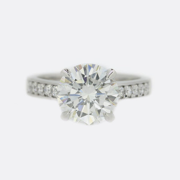 3.07 Carat Diamond Solitaire Engagement Ring