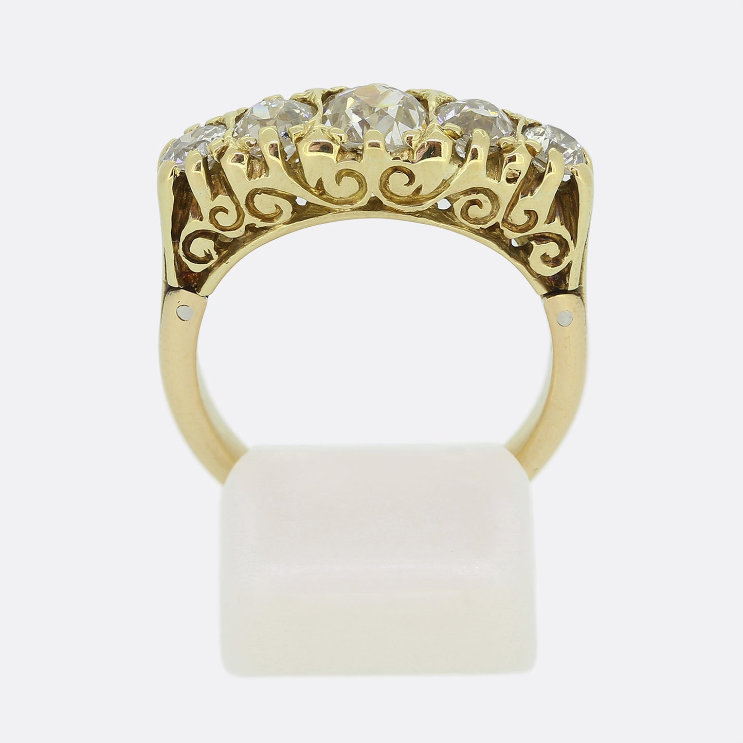Victorian Five-Stone Diamond Adjustable Ring
