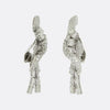 Retro 1950s Diamond Cluster Drop Earrings