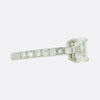 0.80 Carat Emerald Cut Diamond Solitaire Engagement Ring