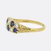 Vintage Sapphire and Diamond Chequerboard Ring