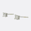 0.50 Carat Princess Cut Diamond Stud Earrings