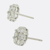 1.60 Carat Diamond Cluster Earrings