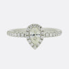 0.48 Carat Pear Cut Diamond Ring