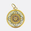 Art Nouveau Ruby Diamond and Enamel Locket Pendant
