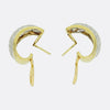 Large Pavé Diamond Set Earrings
