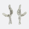 Retro 1950s Diamond Cluster Drop Earrings