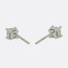 0.50 Carat Princess Cut Diamond Stud Earrings