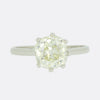 1.95 Carat Old Cushion Cut Diamond Solitaire Ring