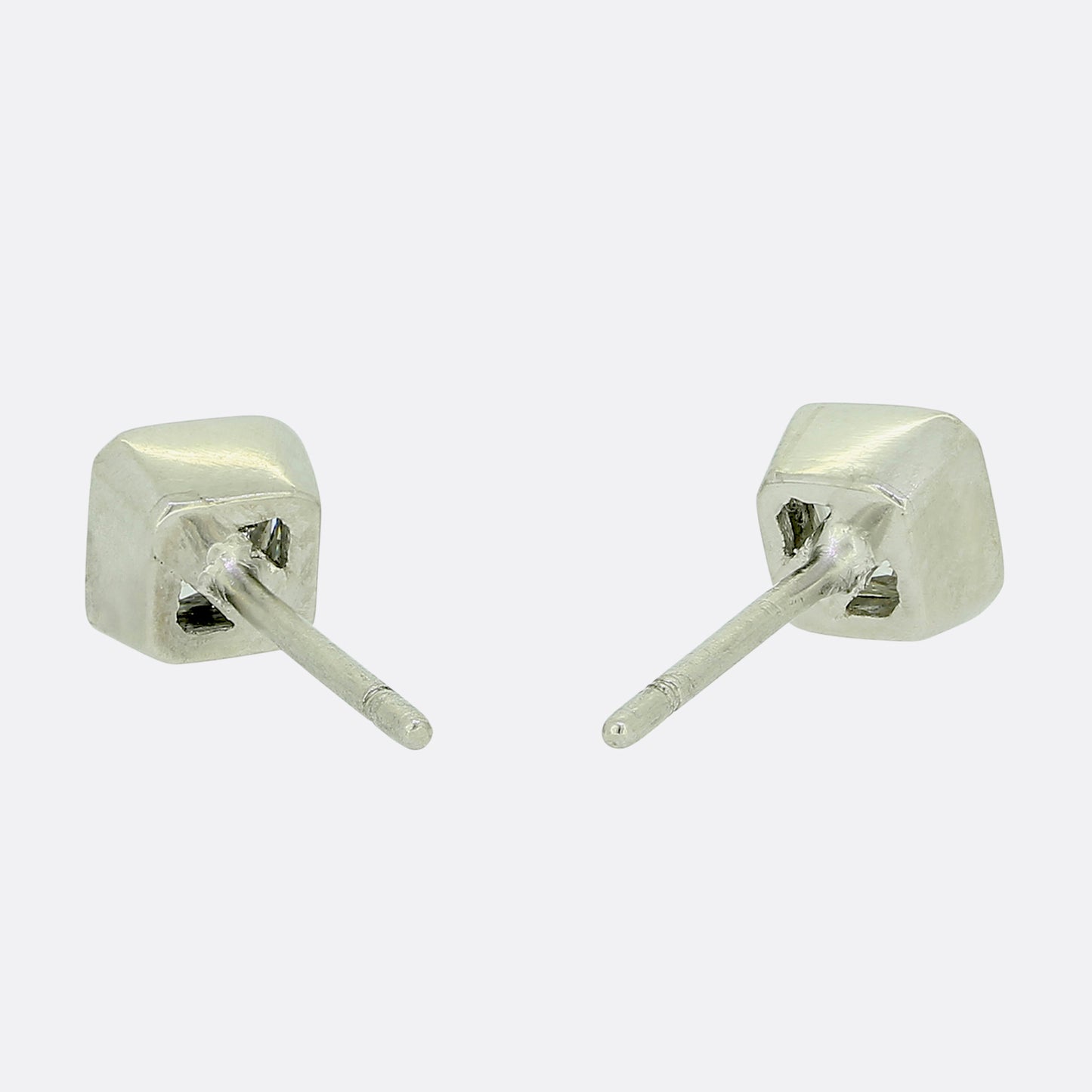 Art Deco 0.65 Carat Old French Cut Diamond Stud Earrings