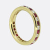 Vintage Ruby and Diamond Eternity Ring