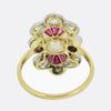 Art Deco Pearl Ruby and Diamond Tablet Ring