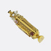 Vintage Gem Set and Enamelled Torah Scroll Pendant