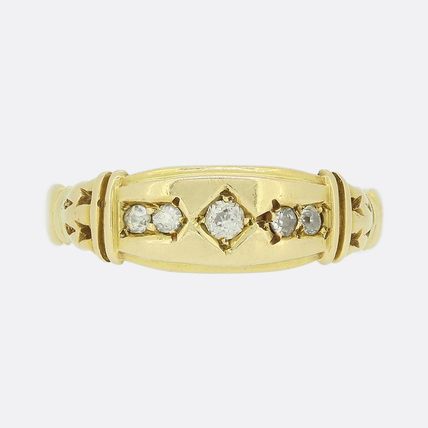 Old cut on sale diamond gypsy ring