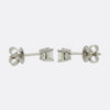 0.50 Carat Princess Cut Diamond Stud Earrings