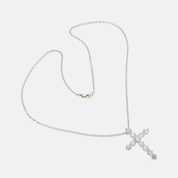 Boodles 2.80 Carat Diamond Cross Pendant Necklace