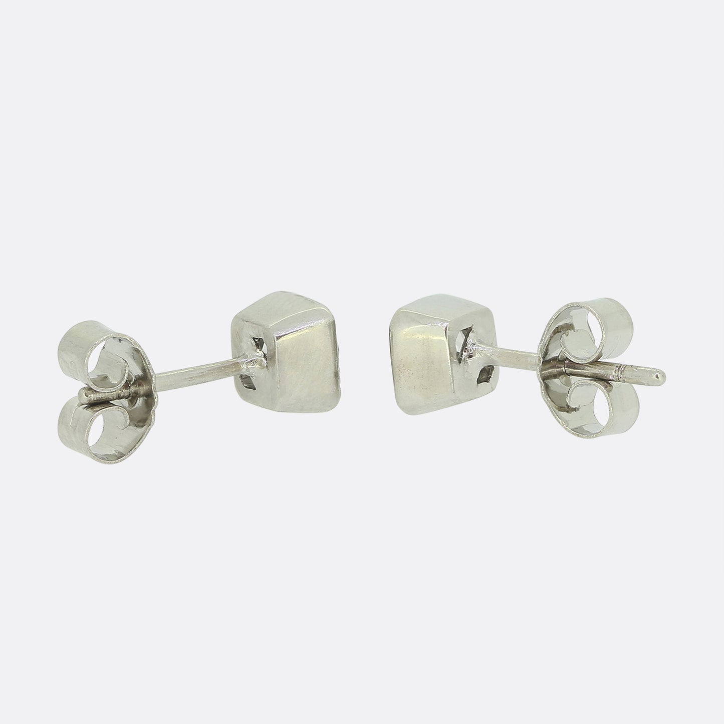 Art Deco 0.65 Carat Old French Cut Diamond Stud Earrings