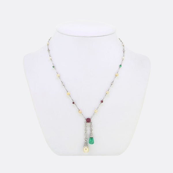 Tiffany & Co. Gem Set Négligée Necklace
