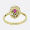 Burmese Ruby and Diamond Cluster Ring
