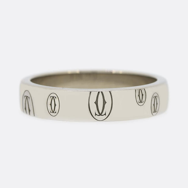 Cartier Logo De Cartier Band Ring Size J (49)