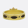 Victorian Pearl and Enamel Star Mourning Ring