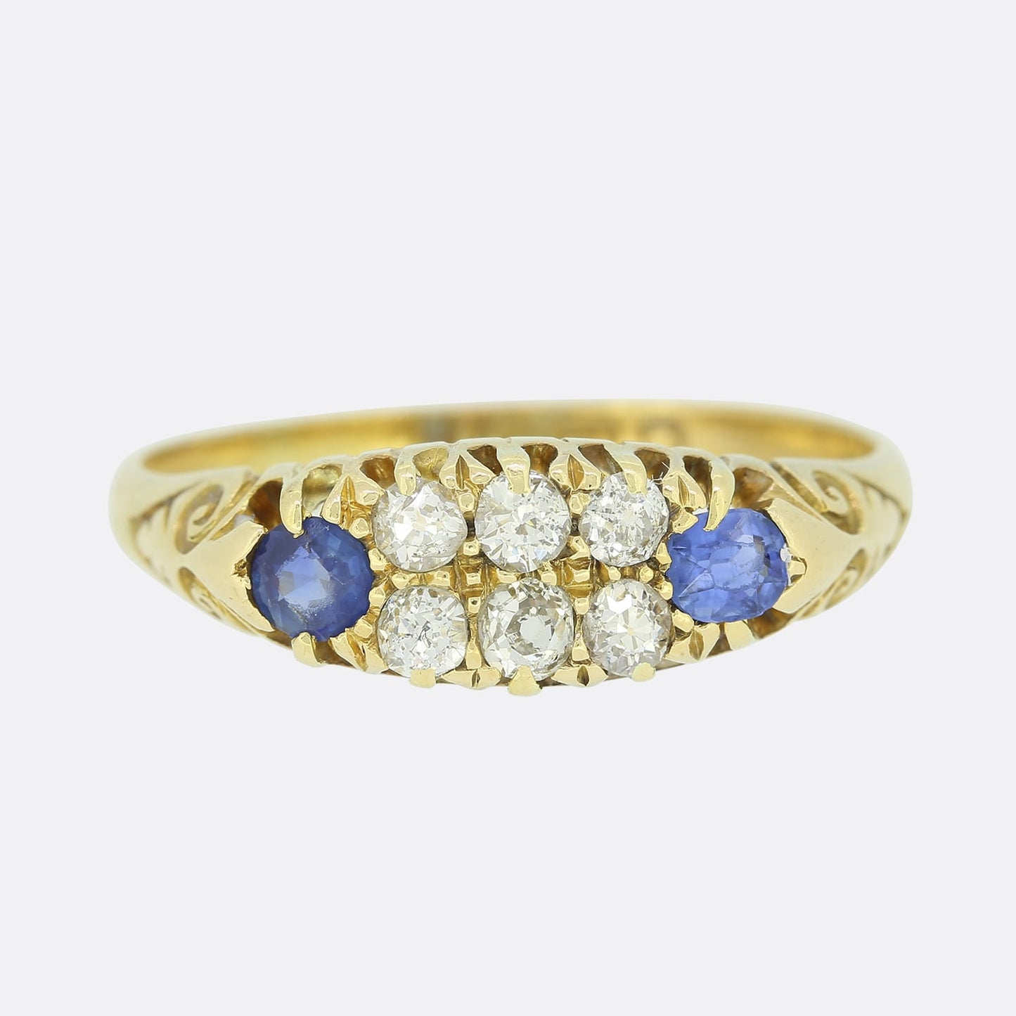 Vintage Sapphire and Diamond Ring