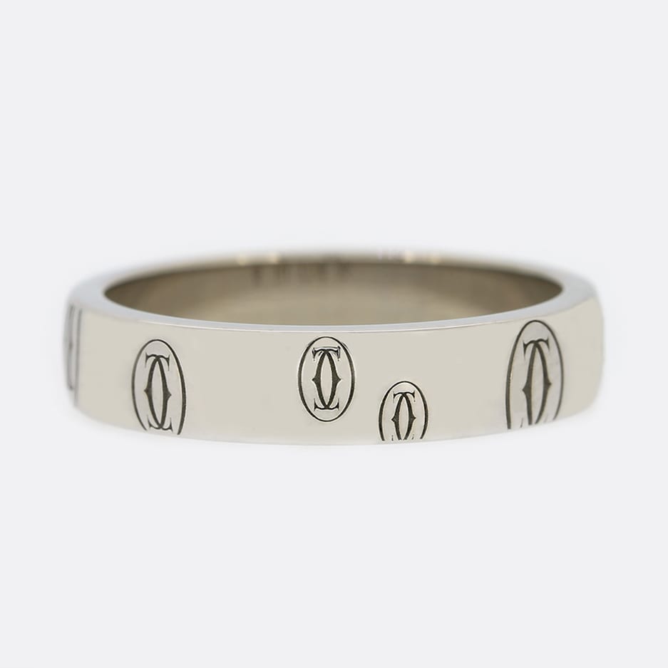 Cartier Logo De Cartier Band Ring Size J (49)