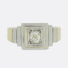 Edwardian Old Cut Diamond Stepped Ring
