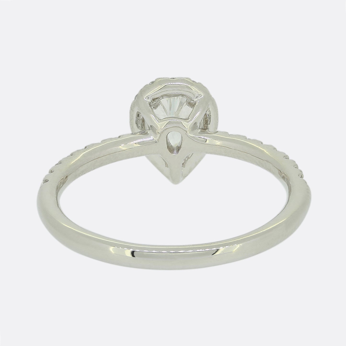 0.48 Carat Pear Cut Diamond Ring