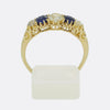 Edwardian Sapphire and Diamond Five-Stone Ring