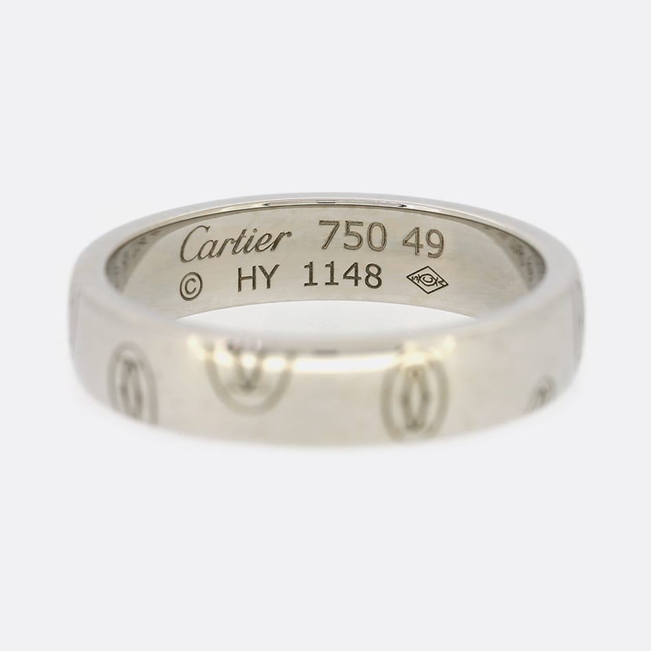 Cartier Logo De Cartier Band Ring Size J (49)