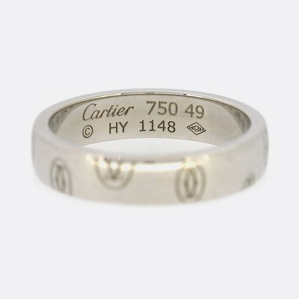 Cartier Logo De Cartier Band Ring Size J (49)