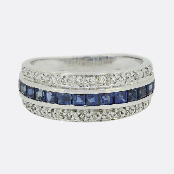 Vintage Sapphire and Diamond Ring