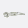 0.51 Carat Diamond Halo Engagement Ring Set