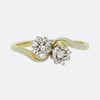 Two-Stone Diamond Crossover Ring