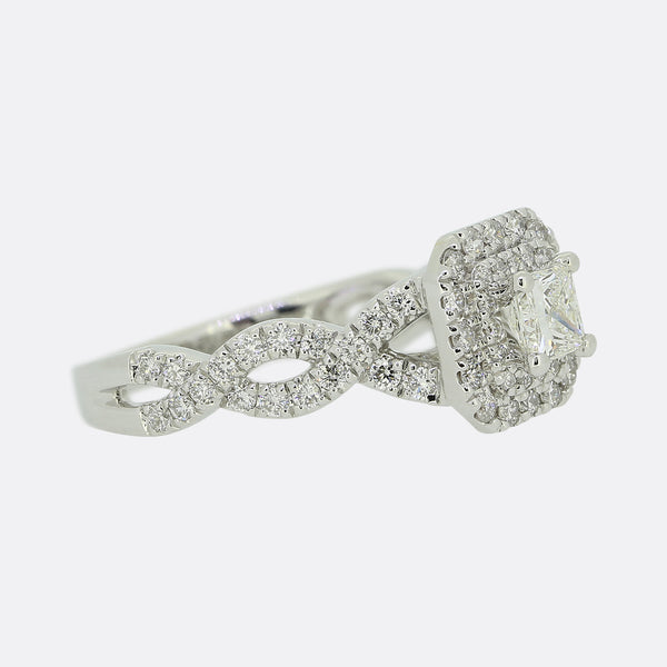 Vera Wang 0.45 Carat Diamond Halo Ring