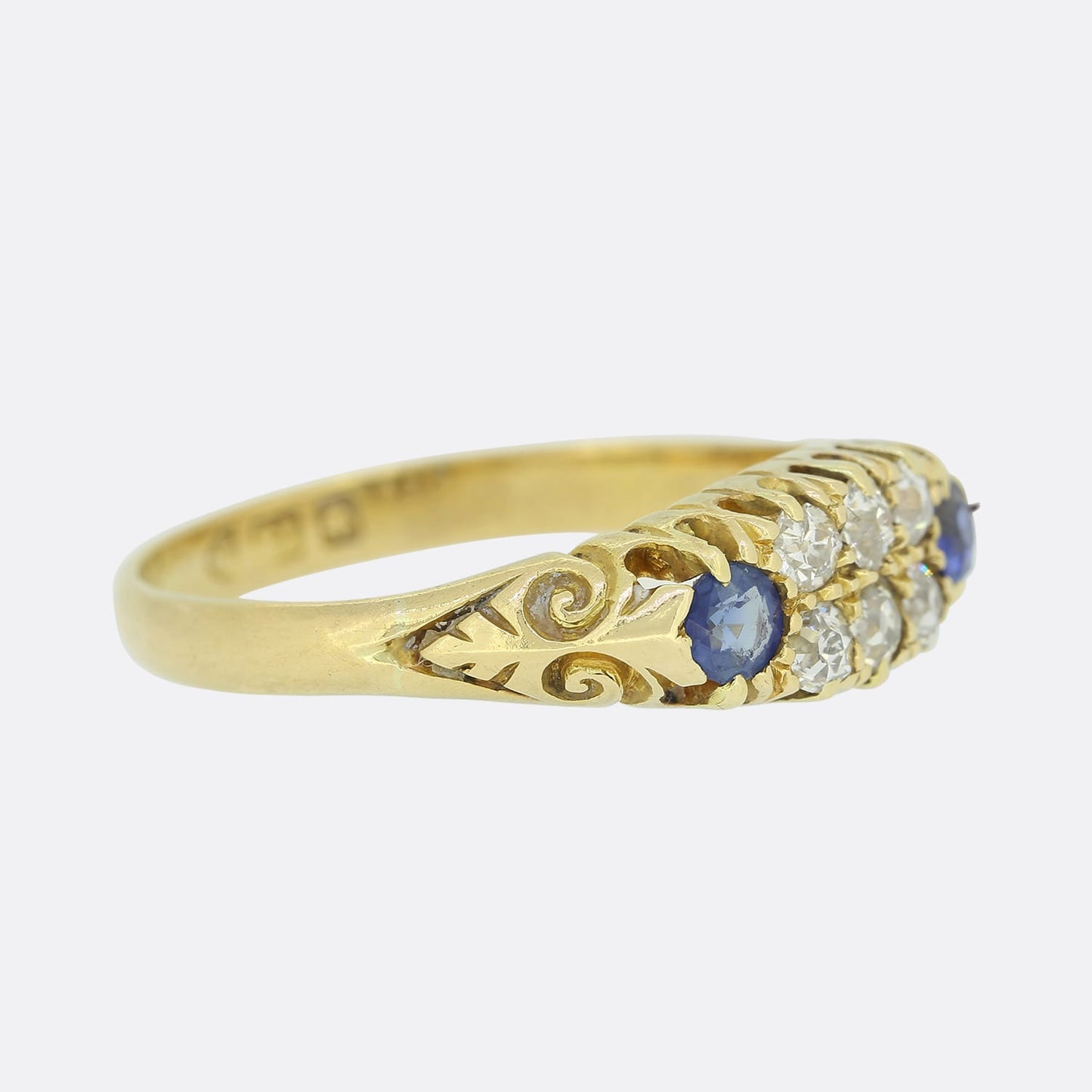 Vintage Sapphire and Diamond Ring